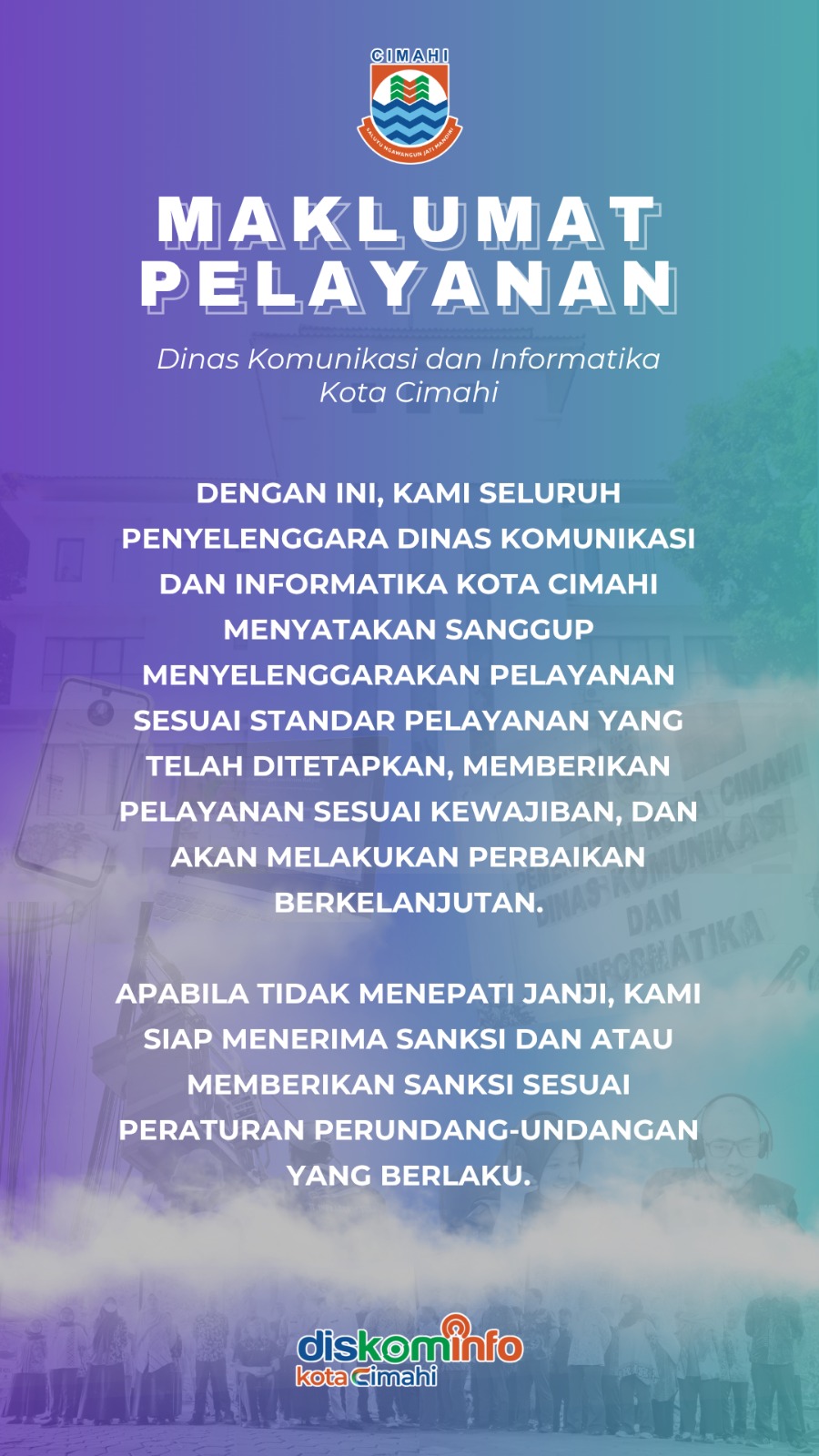 Maklumat Pelayanan Diskominfo Kota Cimahi